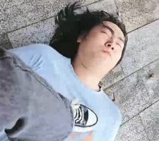 【奶味小仙女】户外帆布鞋蓝色棉袜踩狗 bf33011