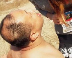 “超级羞辱”傲柔s户外脏鞋踩踏喂食脏食物