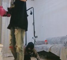 【暴力美学】AJ学生主拿狗当出气筒-拳击/坐脸/圣水 bf6938