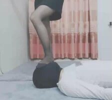 【灵竹】窒息深喉踩脸专场 bf17075