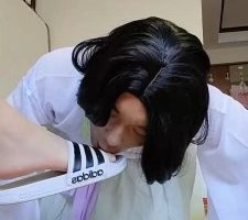 【悦主大大】穿汉服的狗-舔脚舔拖鞋/抽耳光/喝圣水/踩狗头  JS23090402