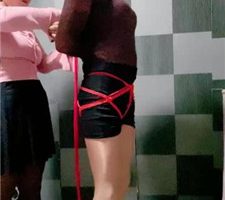 【盈盈】五花大绑囚禁变装狗 JS231130-9