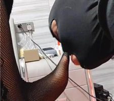 【紫钰大人】黑丝网袜脚踩脚垫 JS2402012-4