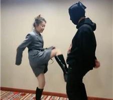 【逗逗】醉酒后调狗-长靴提档/超暴力踢踹【完整版】 bf40030