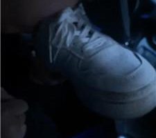 【精神小妹】车内调-闻舔学生素人的超臭白袜裸足 JS240420-15