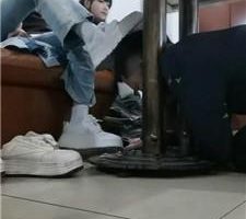 【文文文文】3S-桌底视角-迷恋脏鞋原味棉袜【双视角版】 JS240501-2