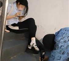 【樱樱】职高女素人-楼道玩贱奴【下】 bf41202