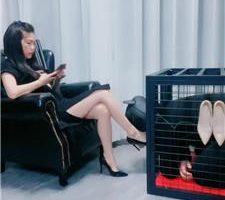 【芷镜小主】双奴-藤条威胁-囚禁狗笼犬化 JS240516-22