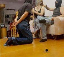 【魔鬼天使】情侣主-奴下奴-袜子塞嘴虐绿帽【双视角版】 bf42871