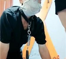 【东营天香百合】内裤套头胯下羞辱CD/嘴叼鞋 JS240722-2