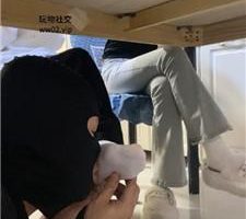 【精神小妹】桌底视角-舔脏鞋原味棉袜/全体重跳踩 bf46744