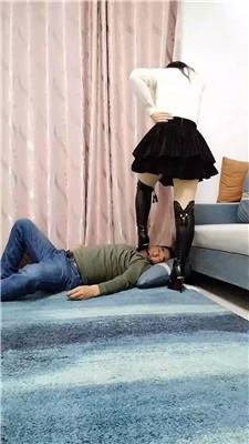 【婉婷殿下】高跟长靴全体重踩踏【双视角版】 JS241203-15